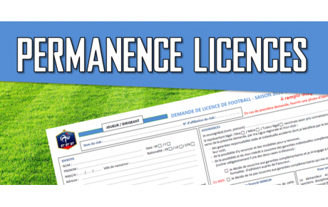 Permanence licence saison 2023/2024